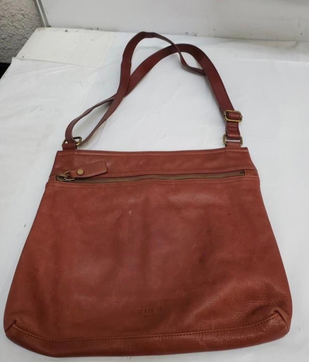 MARGOT LRG RED LEATHER CROSSBODY BAG